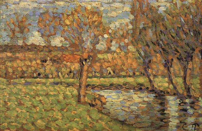 Camille Pissarro Riparian Norge oil painting art